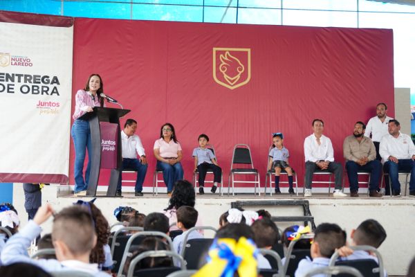 Fortalece alcaldesa Carmen Lilia Canturosas infraestructura educativa; inaugura obras en jardín de niños y primaria
