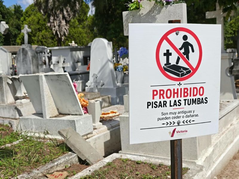 Realiza PC revisión de panteones previo al Día de Muertos