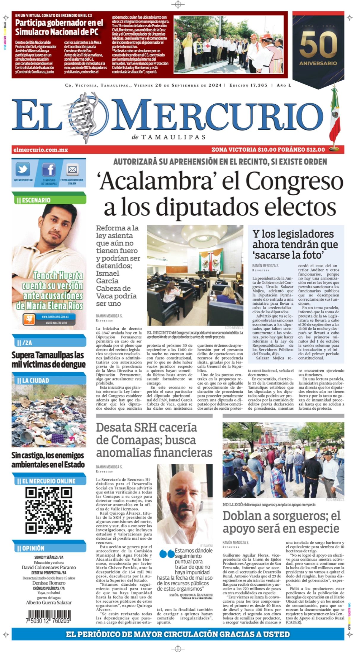 ‘Acalambra’ el Congreso a los diputados electos