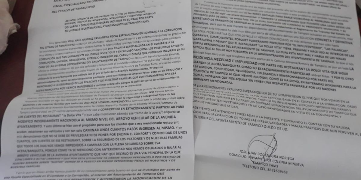 Denuncian ante Fiscalía anticorrupción  a la administración de Chucho Nader