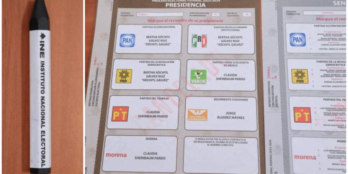 Así lucen boletas y crayones para elecciones del 2 de junio