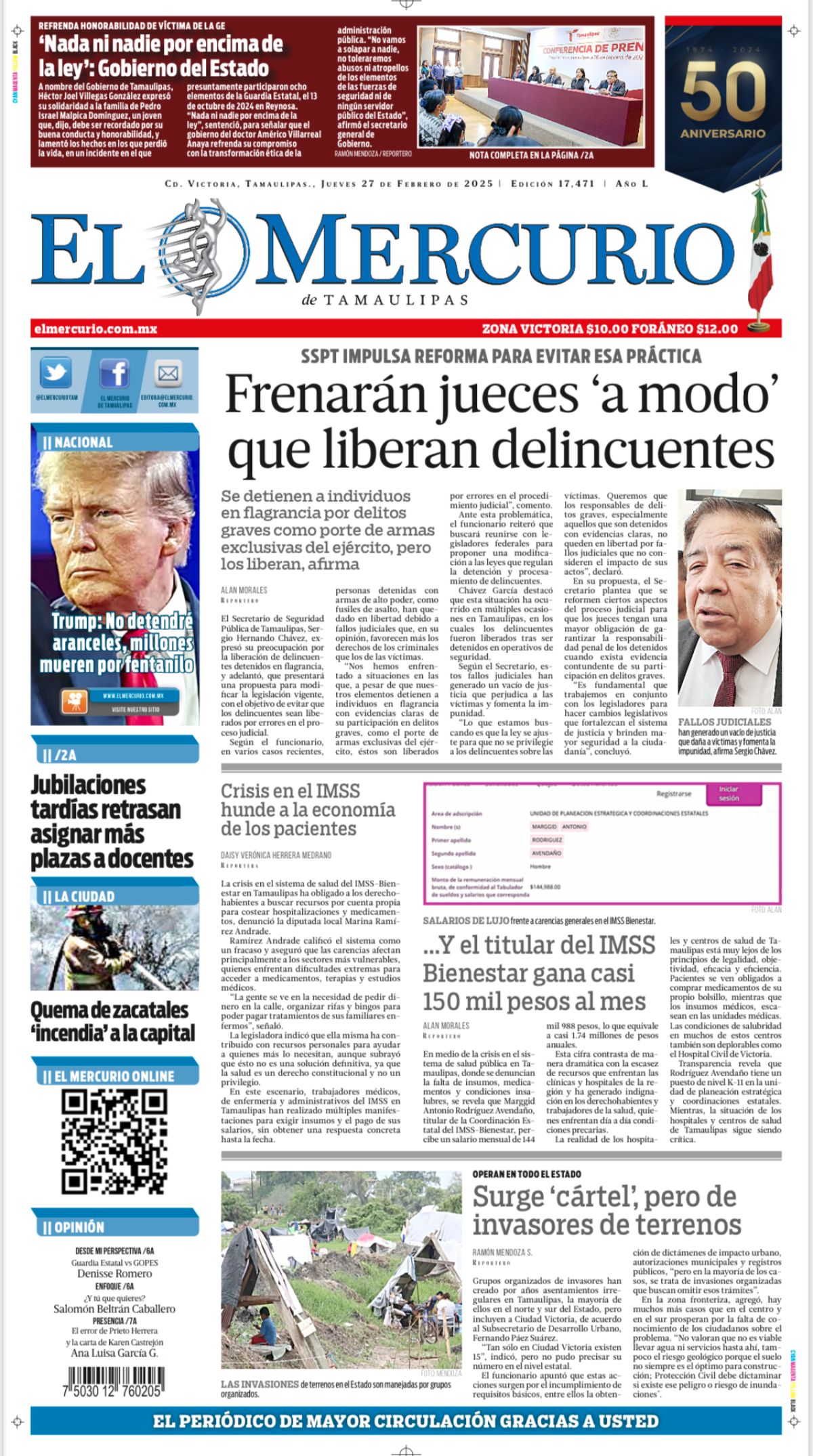 Frenarán jueces ‘a modo’ que liberan delincuentes