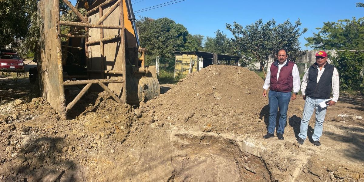 Supervisa COMAPA Altamira Obras de colector en Villerías