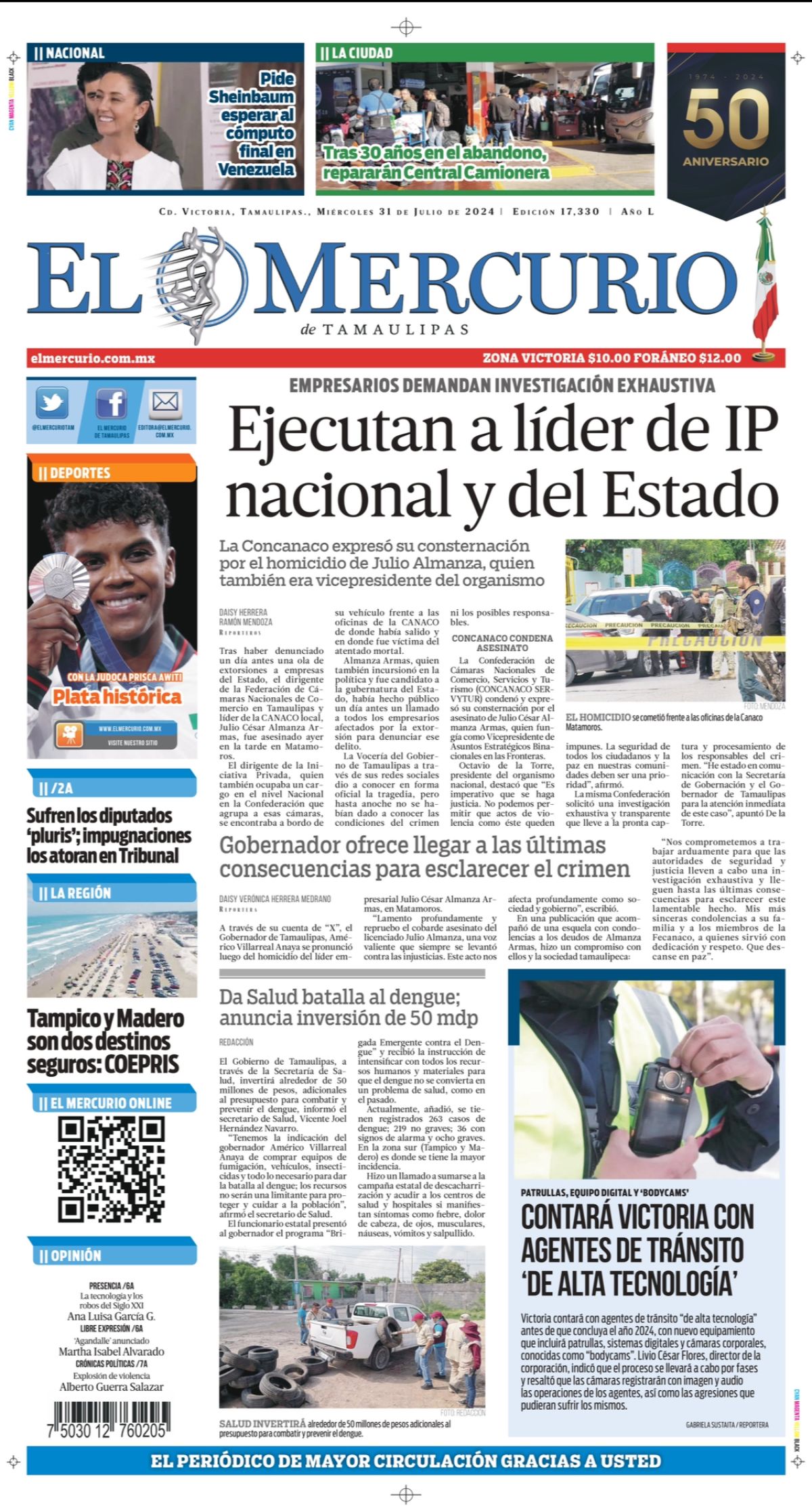 Ejecutan a líder de IP Nacional y del Estado