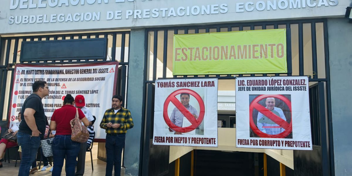 Se agrava conflicto en el ISSSTE: jubilados vuelven a bloquear oficinas en Victoria por negligencia y corrupción