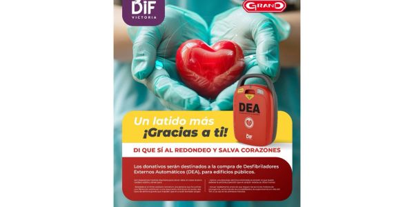 GranD y DIF Victoria se unen para salvar vidas a través del redondeo