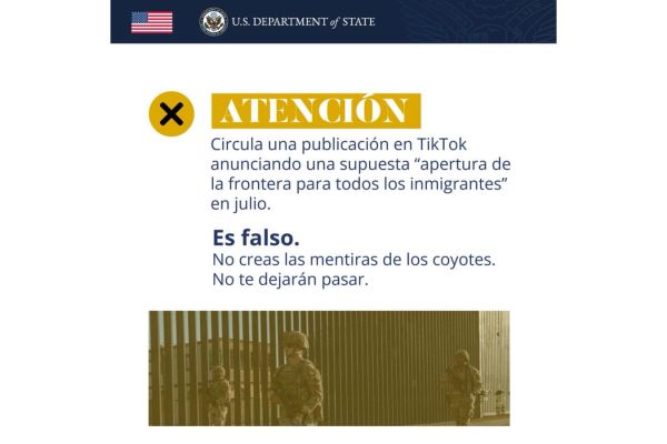 Consulado desmiente videos virales y aclara frontera sigue cerrada a indocumentados