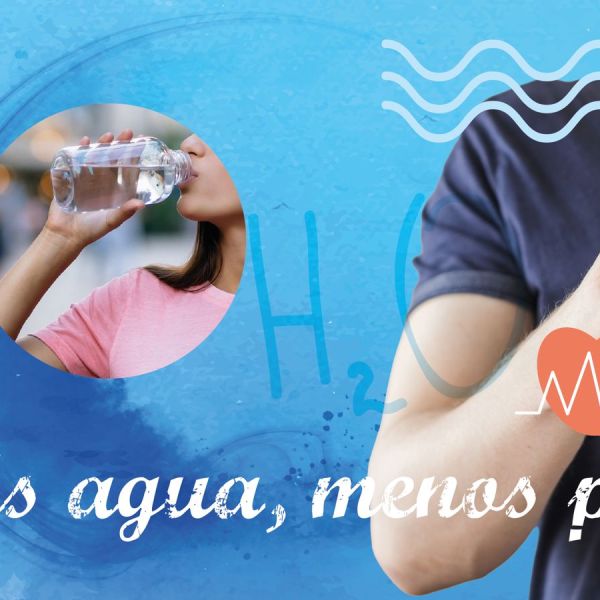 ¡Más agua, menos peso!