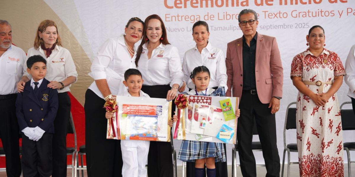 Nuevo Laredo da inicio al ciclo escolar 2025-2026 con entrega de libros de texto, útiles y más de 72 mil guías didácticas
