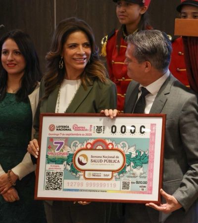 Billete de Lotería Nacional se suma a la difusión de la Semana Nacional de Salud Pública 2025