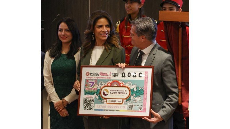 Billete de Lotería Nacional se suma a la difusión de la Semana Nacional de Salud Pública 2025