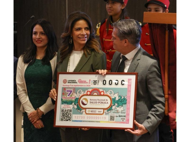 Billete de Lotería Nacional se suma a la difusión de la Semana Nacional de Salud Pública 2025