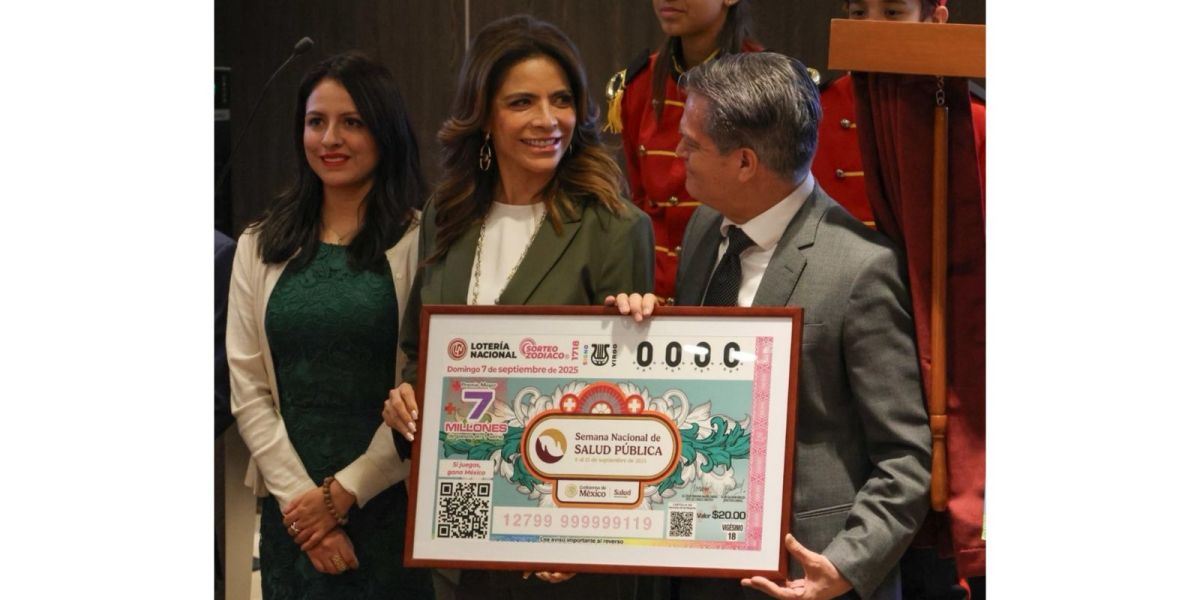 Billete de Lotería Nacional se suma a la difusión de la Semana Nacional de Salud Pública 2025