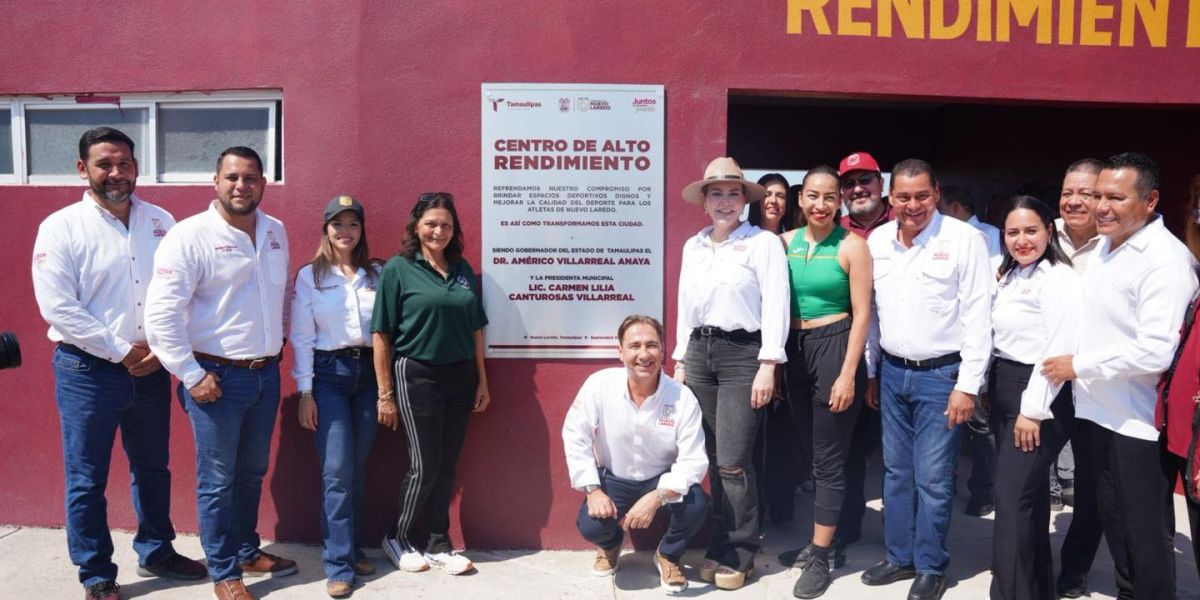 Alcaldesa Carmen Lilia Canturosas pone en marcha nuevo centro de alto rendimiento deportivo