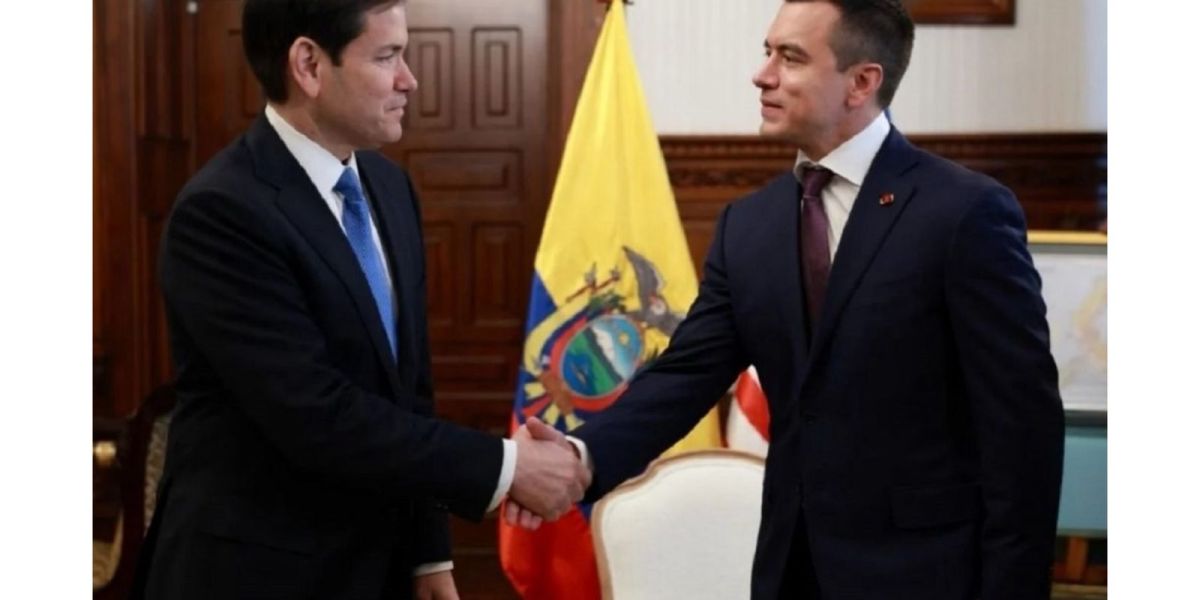 Rubio saca la chequera en Ecuador ¡Van casi 20 mdd contra la inseguridad!