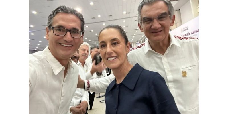 Erasmo González reconoce trabajo de presidenta Claudia Sheinbaum por la transformación de Tamaulipas