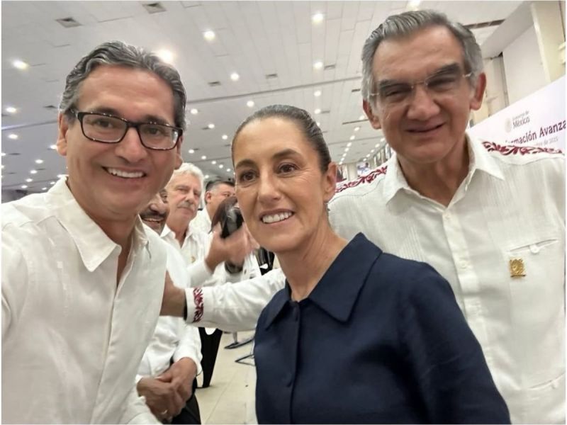 Erasmo González reconoce trabajo de presidenta Claudia Sheinbaum por la transformación de Tamaulipas