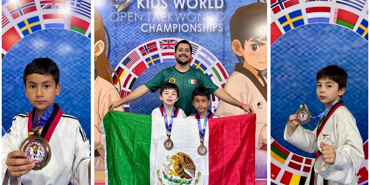 Taekwondo mexicano brilla en el 3 Kids Taekwondo Open Championship 2025 en Colombia