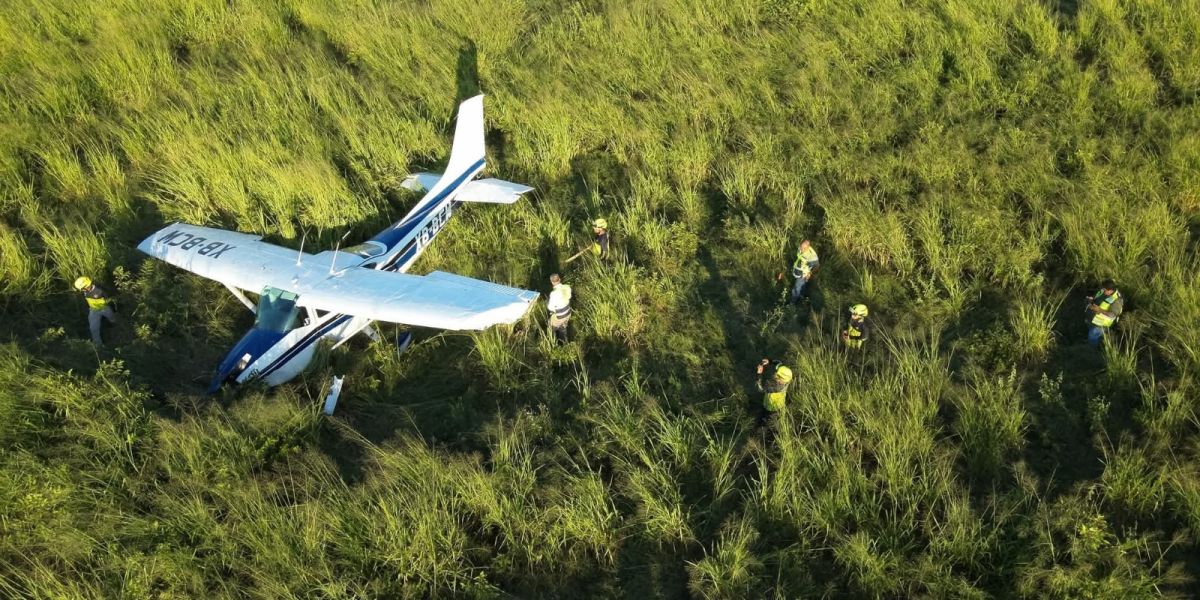 Se desploma avioneta en Altamira: tres sobreviven
