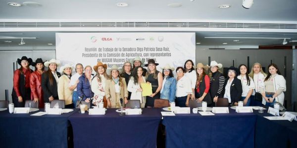 Encabeza senadora Olga Sosa reunión de trabajo con mujeres ganaderas de Tamaulipas