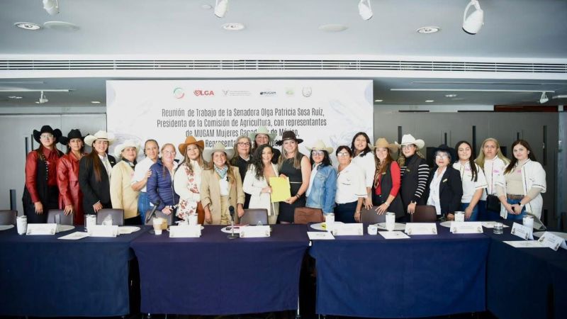 Encabeza senadora Olga Sosa reunión de trabajo con mujeres ganaderas de Tamaulipas