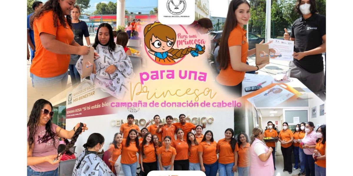 Realiza la UAT jornada de donación de cabello en apoyo a pacientes oncológicos