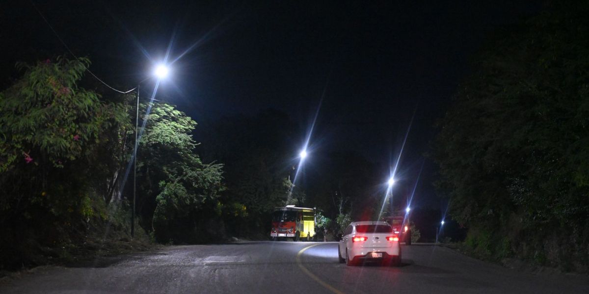 Instala Municipio moderno alumbrado público en Tamatán y San Marcos 2