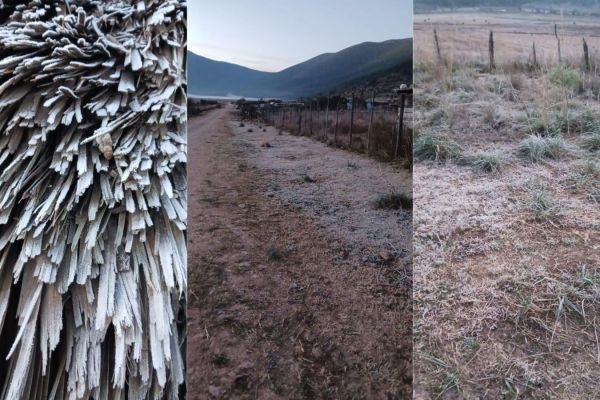 Se registra la primera “Escarcha” del año en la Sierra Alta del Altiplano
