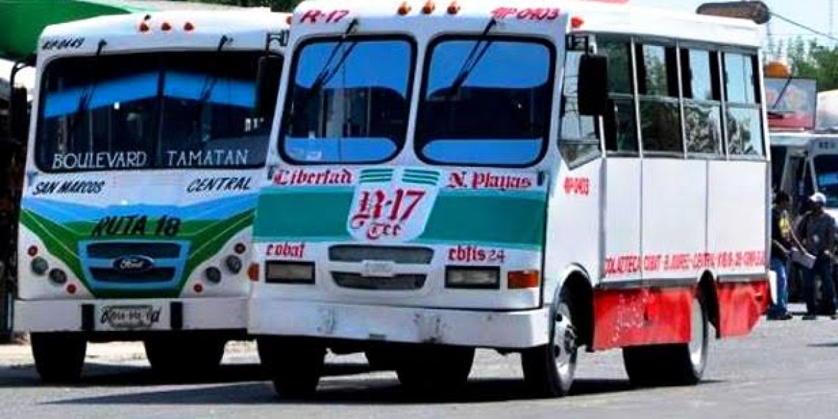 Continúa anarquía en transporte publico de la capital