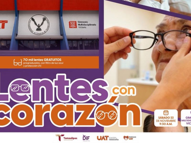 Anuncia la UAT jornada de entrega gratuita de 70 mil lentes