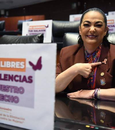 Vivir libres de violencias es nuestro derecho: senadora Olga Sosa