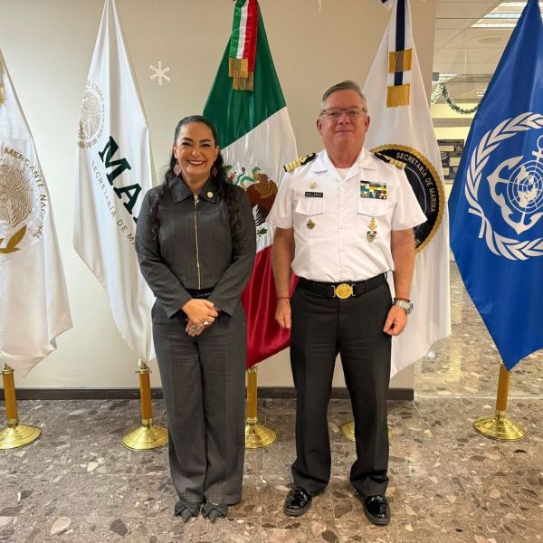 Olga Sosa genera sinergía con SEMAR para impulsar el desarrollo marítimo y portuario