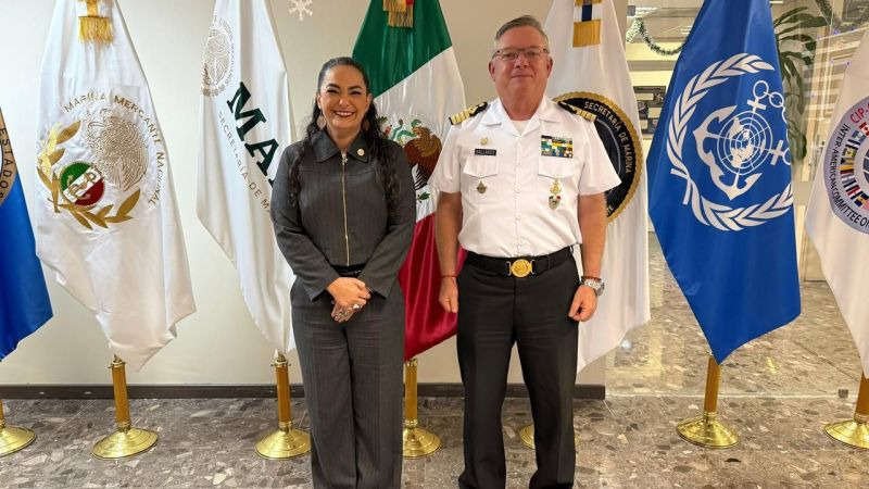 Olga Sosa genera sinergía con SEMAR para impulsar el desarrollo marítimo y portuario