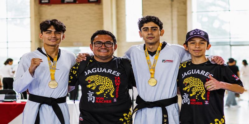 Jaguares conquista siete medallas en Selectivo Estatal de Taekwondo