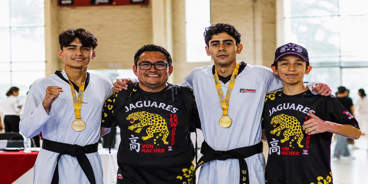 Jaguares conquista siete medallas en Selectivo Estatal de Taekwondo