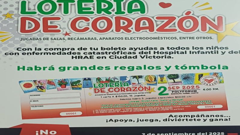 Últimos boletos disponibles para la Lotería de Corazón