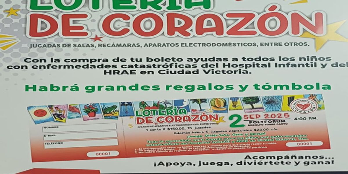 Últimos boletos disponibles para la Lotería de Corazón