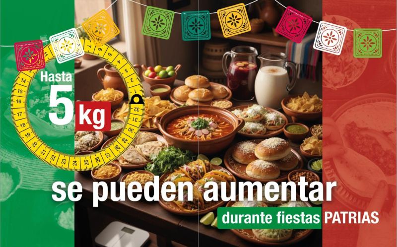 Hasta 5 kg se pueden aumentar durante fiestas patrias