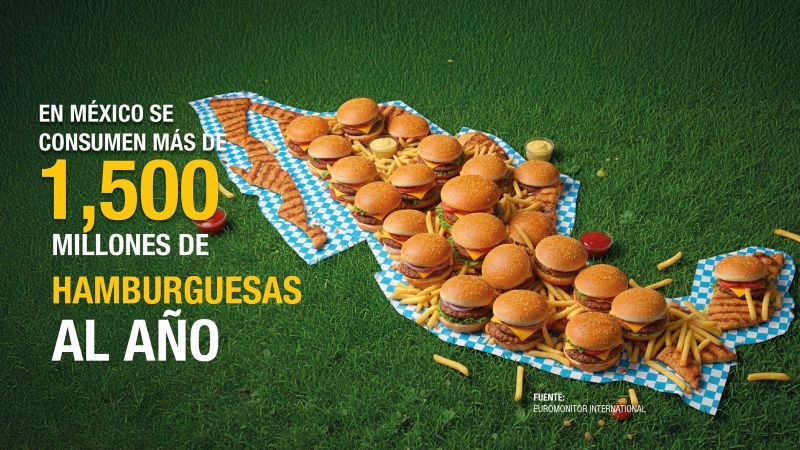 Se consumen más de 1,500 millones de hamburguesas en un año