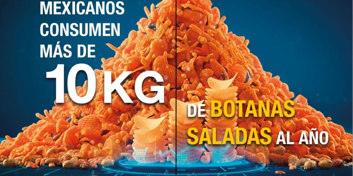 Consumen mexicanos más de 10 kg de botanas saladas al año