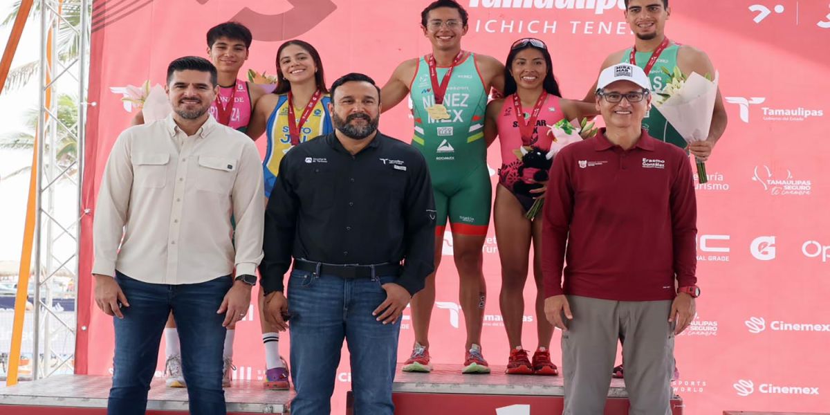 Hace historia Playa Miramar, como sede del Triatlón Tamaulipas Ichich Tenek 2026
