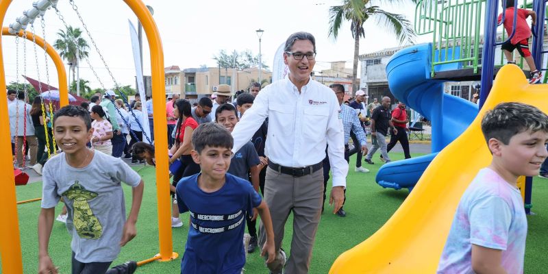 Madero se transforma, Erasmo inaugura más obras de pavimentación y parque recreativo