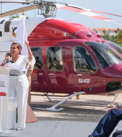 Señalan a gobierno de Quintana Roo en comprar helicóptero , tres veces mas caro de su valor