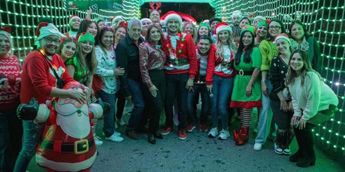 Cientos de matamorenses disfrutaron del Túnel Navideño; se recaudaron más de 3 camiones de juguetes