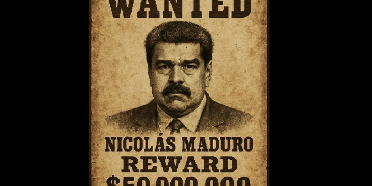 Como en el Viejo Oeste, duplica EU recompensa por cabeza de Maduro