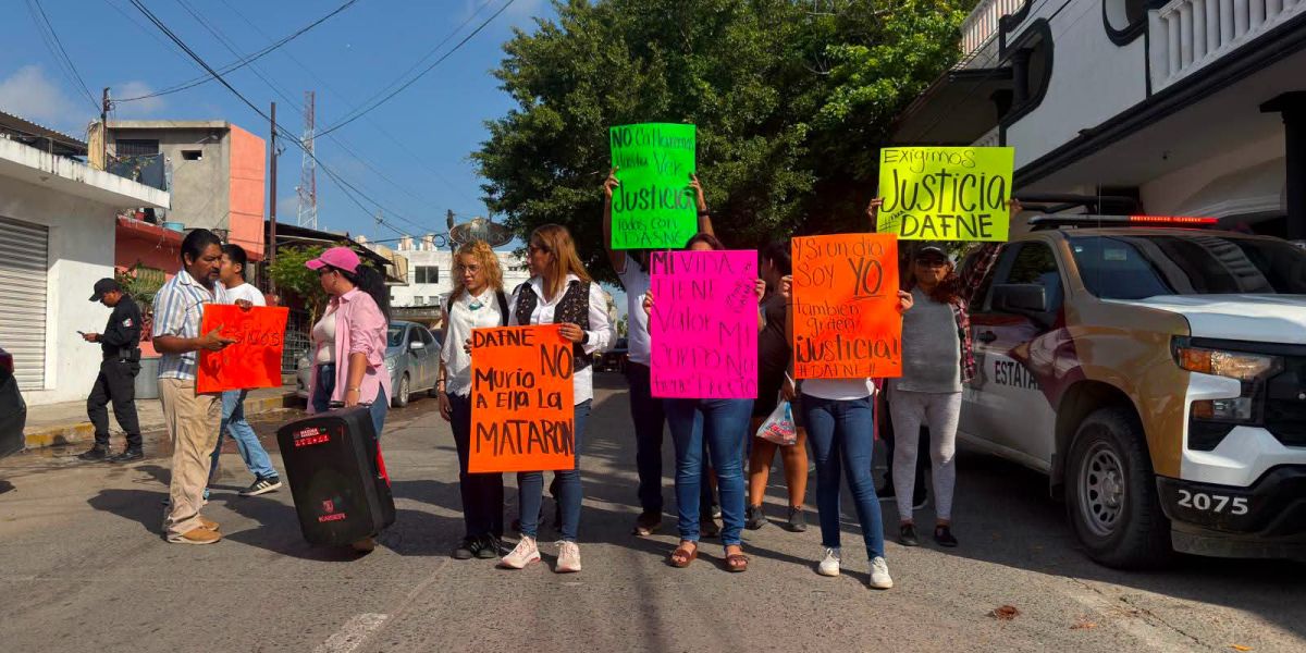 Protesta por muerte de Dafne
