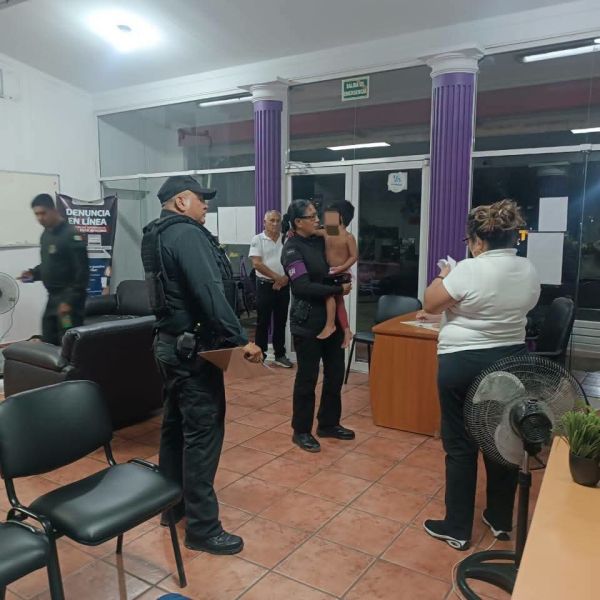 Comerciante resguarda a niño extraviado en Altamira; Guardia Estatal lo pone bajo protección del DIF