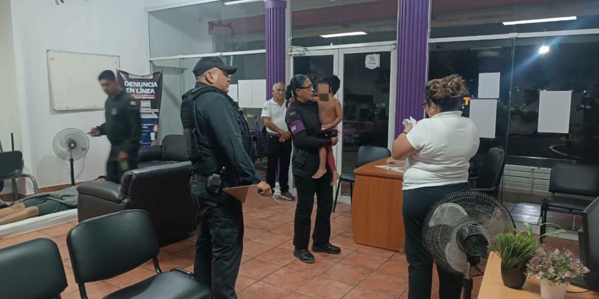 Comerciante resguarda a niño extraviado en Altamira; Guardia Estatal lo pone bajo protección del DIF