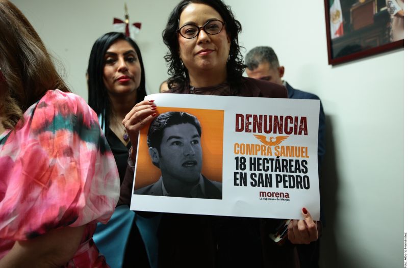 Denuncia Morena Nuevo León a gobernador Samuel García ante FGR 