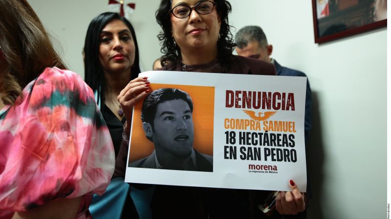 Denuncia Morena Nuevo León a gobernador Samuel García ante FGR 
